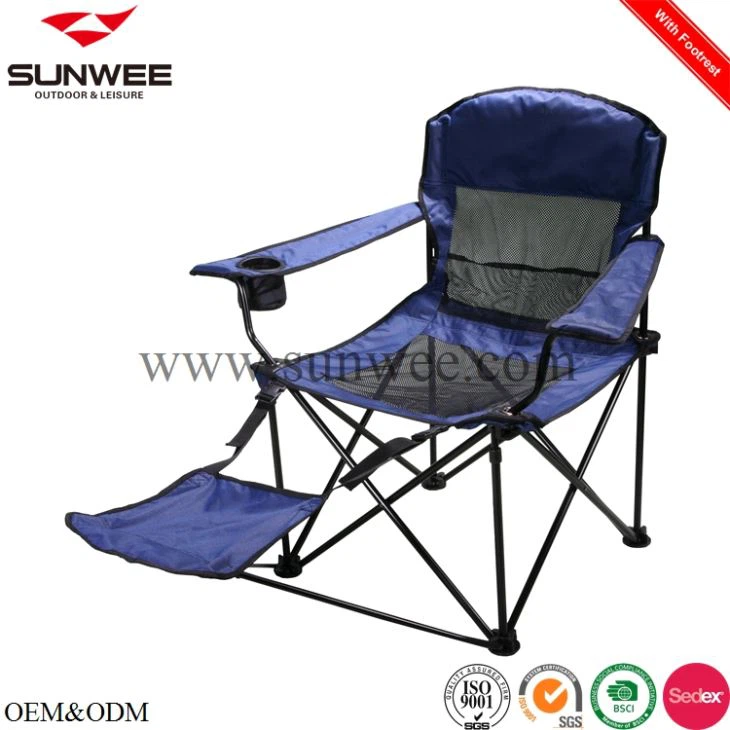Campingstuhl mit Fußstütze