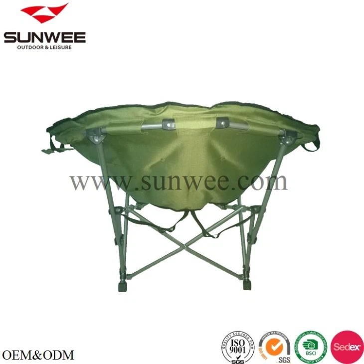 steel frame folding moon chair